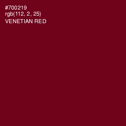 #700219 - Venetian Red Color Image